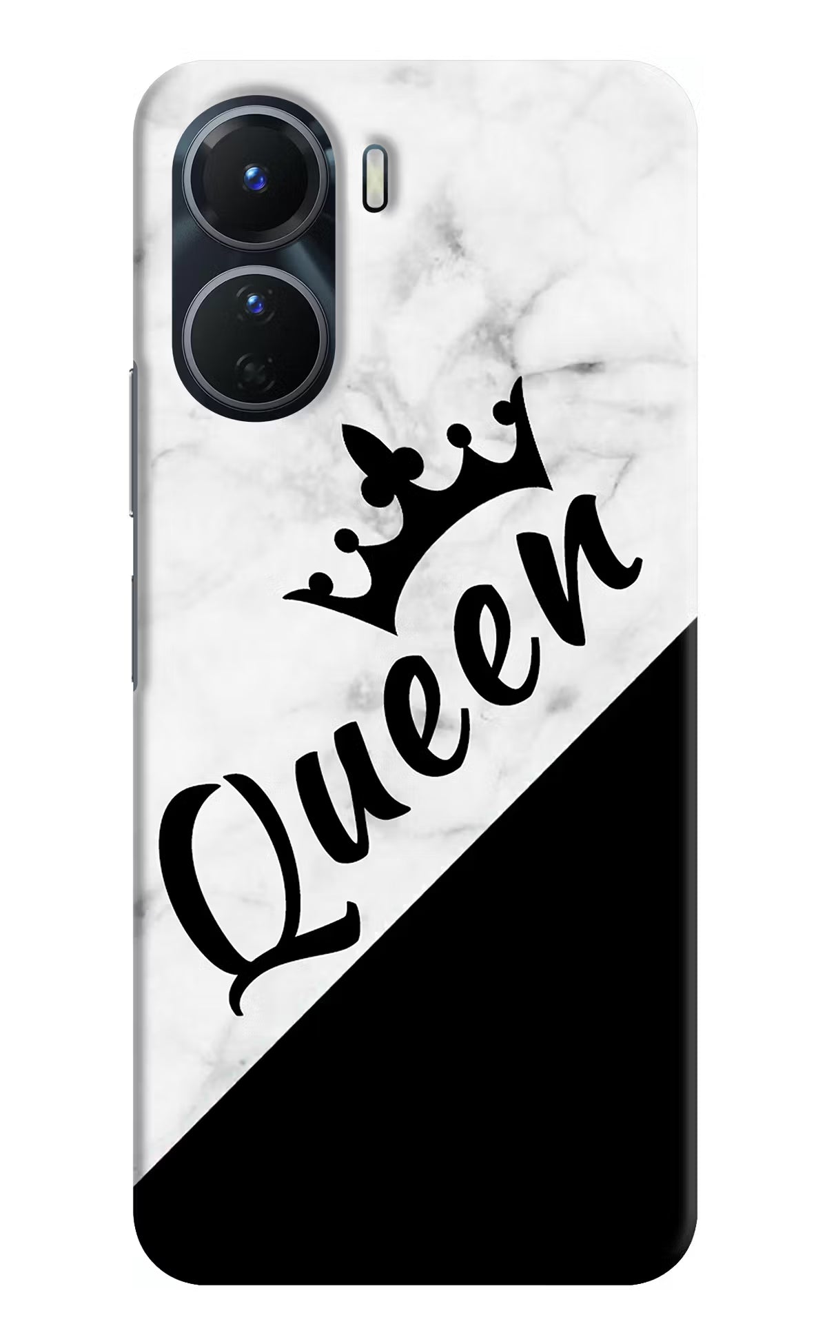 Queen Vivo Y16 Hard Case Back Cover by Casekaro
