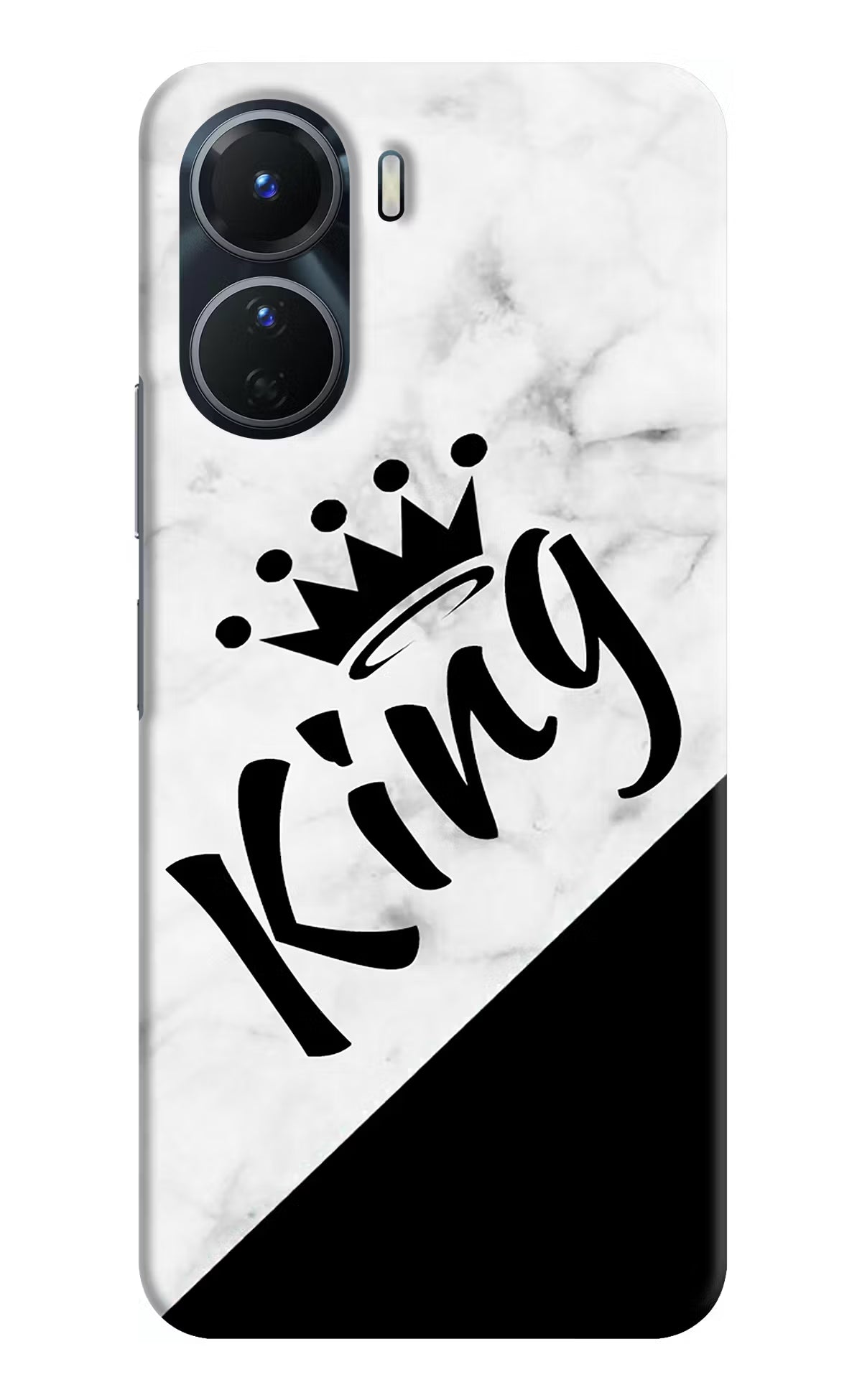 King Vivo Y16 Hard Case Back Cover by Casekaro