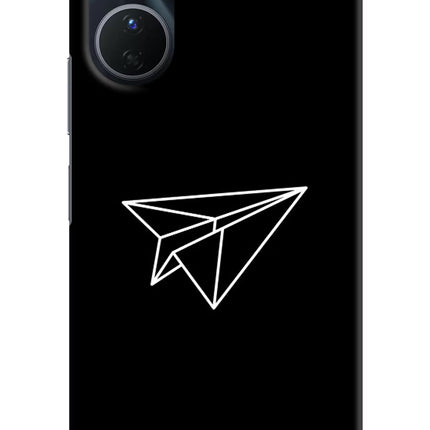Paper Plane White Vivo Y16 Hard Case Back Cover by Casekaro
