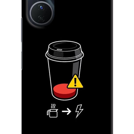Coffee Vivo Y16 Hard Case Back Cover by Casekaro