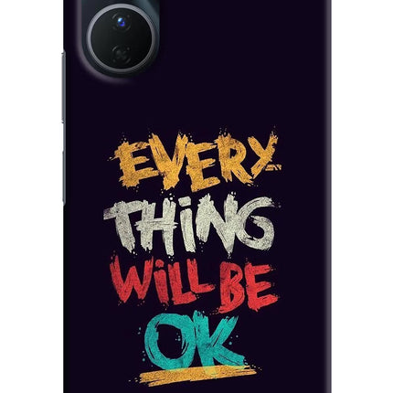 Everything Will Be Ok Vivo Y16 Hard Case Back Cover by Casekaro
