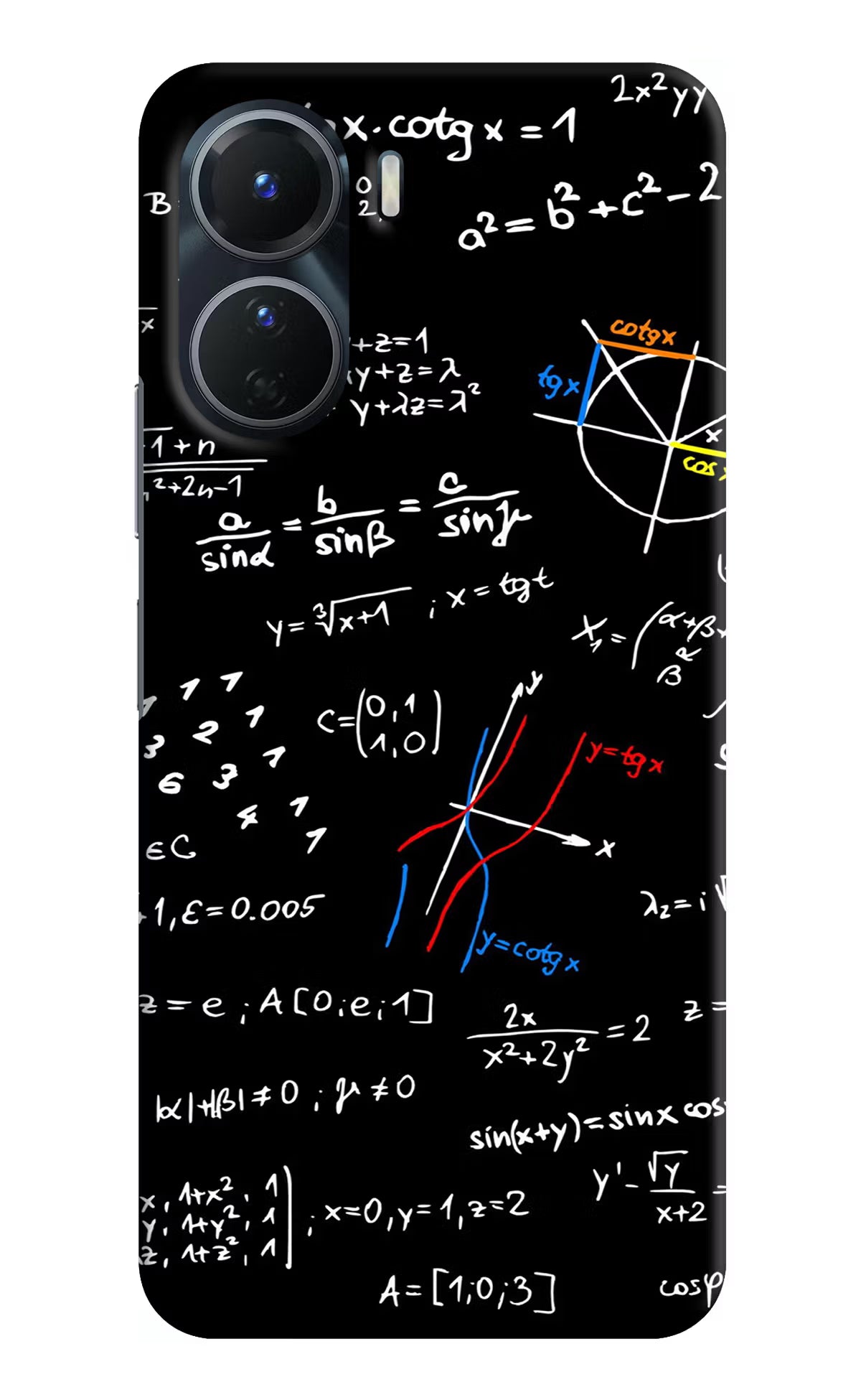 Mathematics Formula Vivo Y16 Hard Case Back Cover by Casekaro