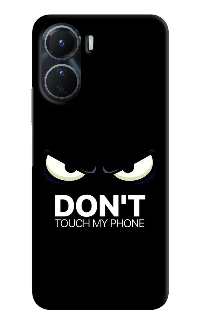 Don'T Touch My Phone Vivo Y16 Hard Case Back Cover by Casekaro