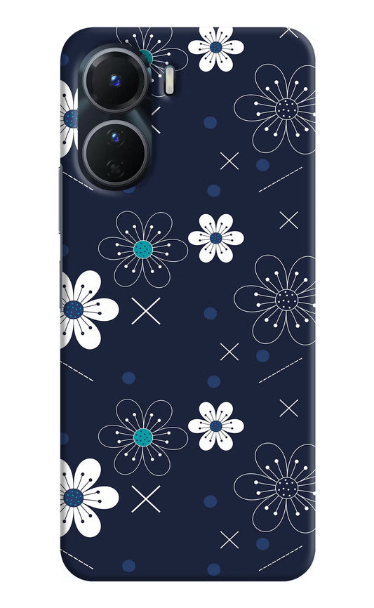 Flowers Vivo Y16 Hard Case Back Cover by Casekaro