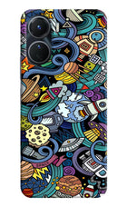 Space Abstract Vivo Y16 Hard Case Back Cover by Casekaro
