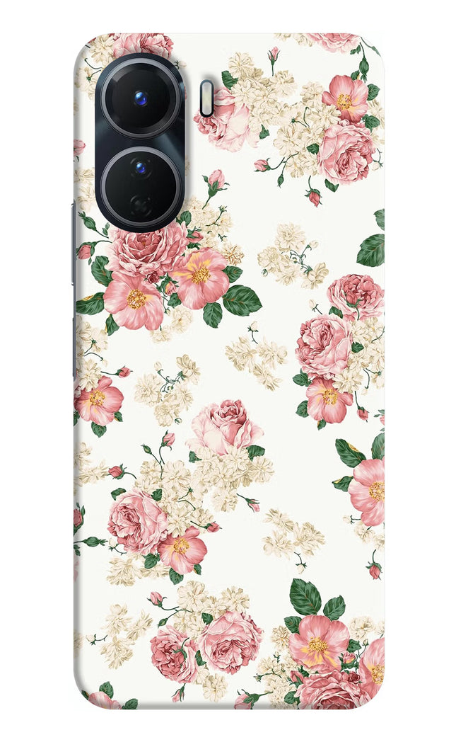 Flowers Vivo Y16 Hard Case Back Cover by Casekaro