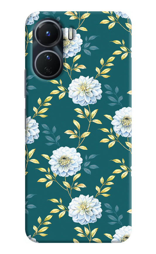 Flowers Vivo Y16 Hard Case Back Cover by Casekaro