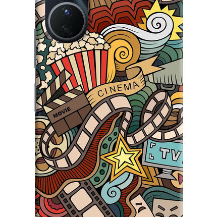 Cinema Abstract Vivo Y16 Hard Case Back Cover by Casekaro