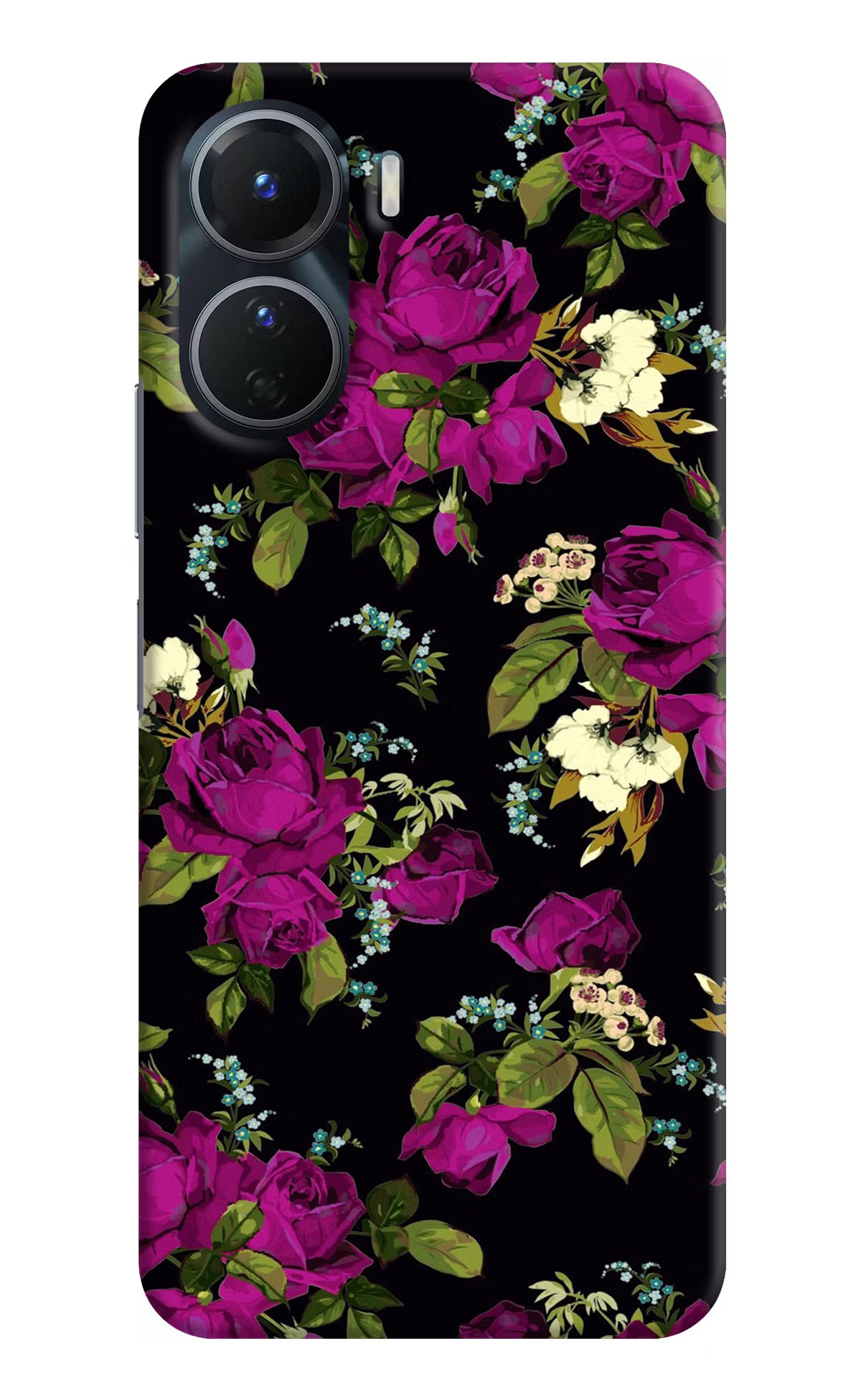 Flowers Vivo Y16 Hard Case Back Cover by Casekaro
