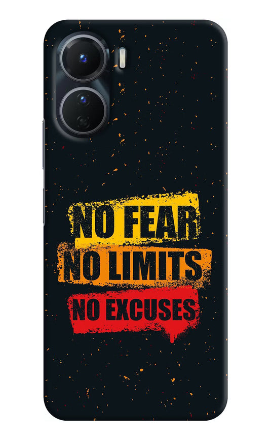 No Fear No Limits No Excuse Vivo Y16 Hard Case Back Cover by Casekaro