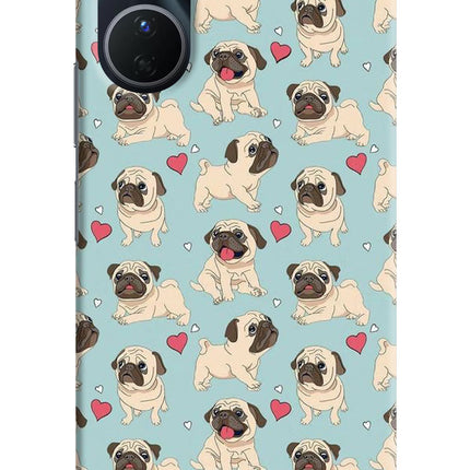 Pug Dog Vivo Y16 Hard Case Back Cover by Casekaro