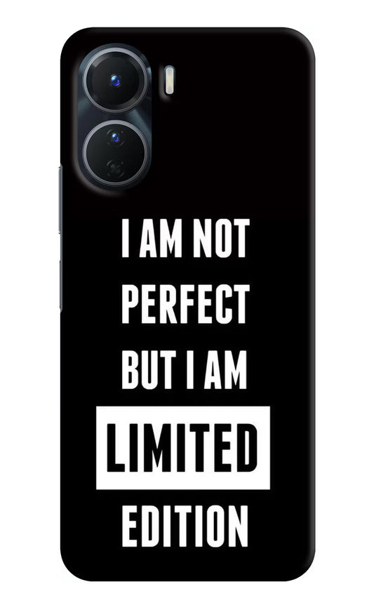 I Am Not Perfect But I Am Limited Edition Vivo Y16 Hard Case Back Cover by Casekaro