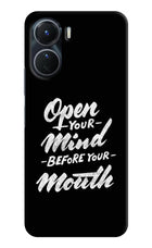 Open Your Mind Before Your Mouth Vivo Y16 Hard Case Back Cover by Casekaro