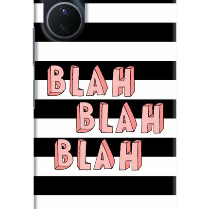 Blah Blah Blah Vivo Y16 Hard Case Back Cover by Casekaro