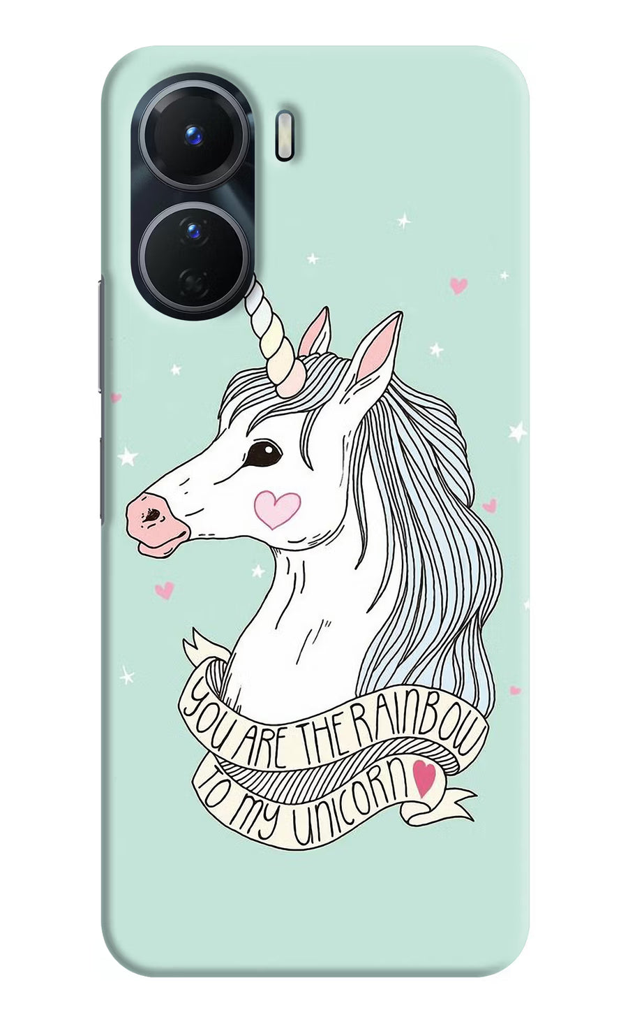 Unicorn Wallpaper Vivo Y16 Back Cover, Hard case