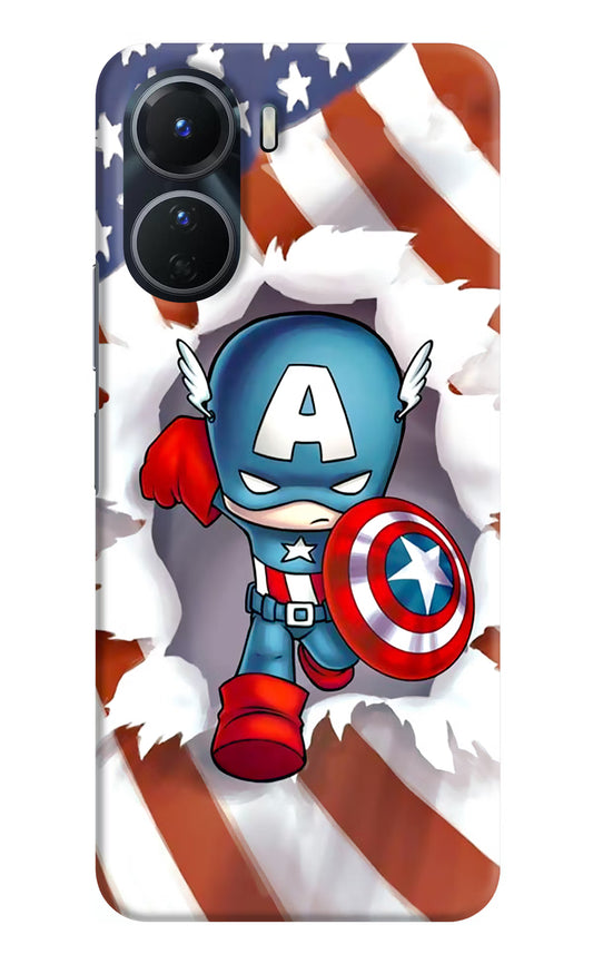 Captain America Vivo Y16 Hard Case Back Cover by Casekaro