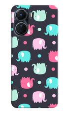 Elephants Vivo Y16 Hard Case Back Cover by Casekaro