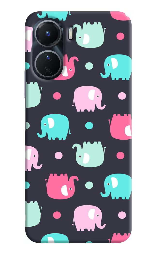 Elephants Vivo Y16 Hard Case Back Cover by Casekaro