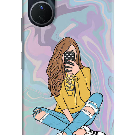 Selfie Girl Vivo Y16 Hard Case Back Cover by Casekaro