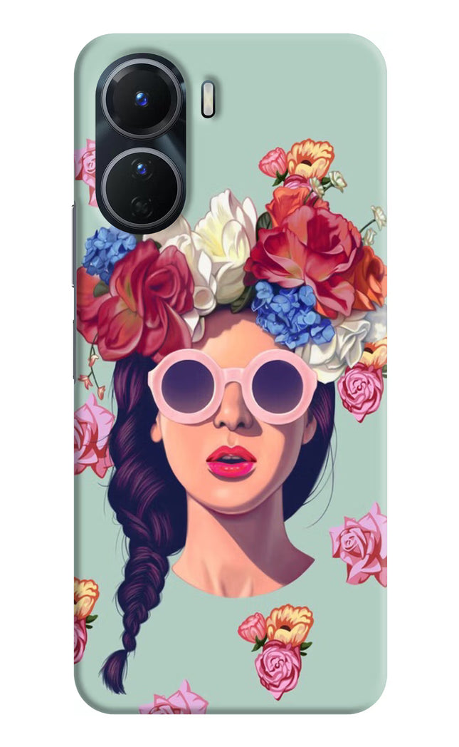 Pretty Girl Vivo Y16 Hard Case Back Cover by Casekaro