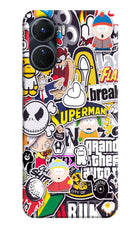 Sticker Bomb Vivo Y16 Hard Case Back Cover by Casekaro