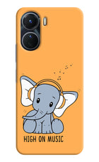 High On Music Vivo Y16 Hard Case Back Cover by Casekaro