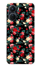 Rose Pattern Vivo Y16 Hard Case Back Cover by Casekaro