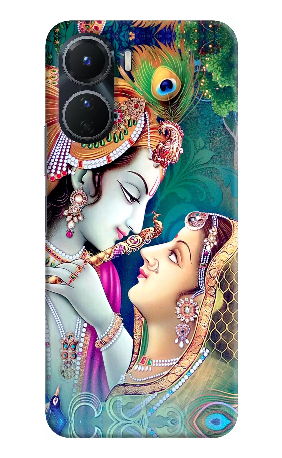 Lord Radha Krishna Vivo Y16 Hard Case Back Cover by Casekaro