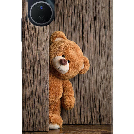 Teddy Wooden Vivo Y16 Hard Case Back Cover by Casekaro