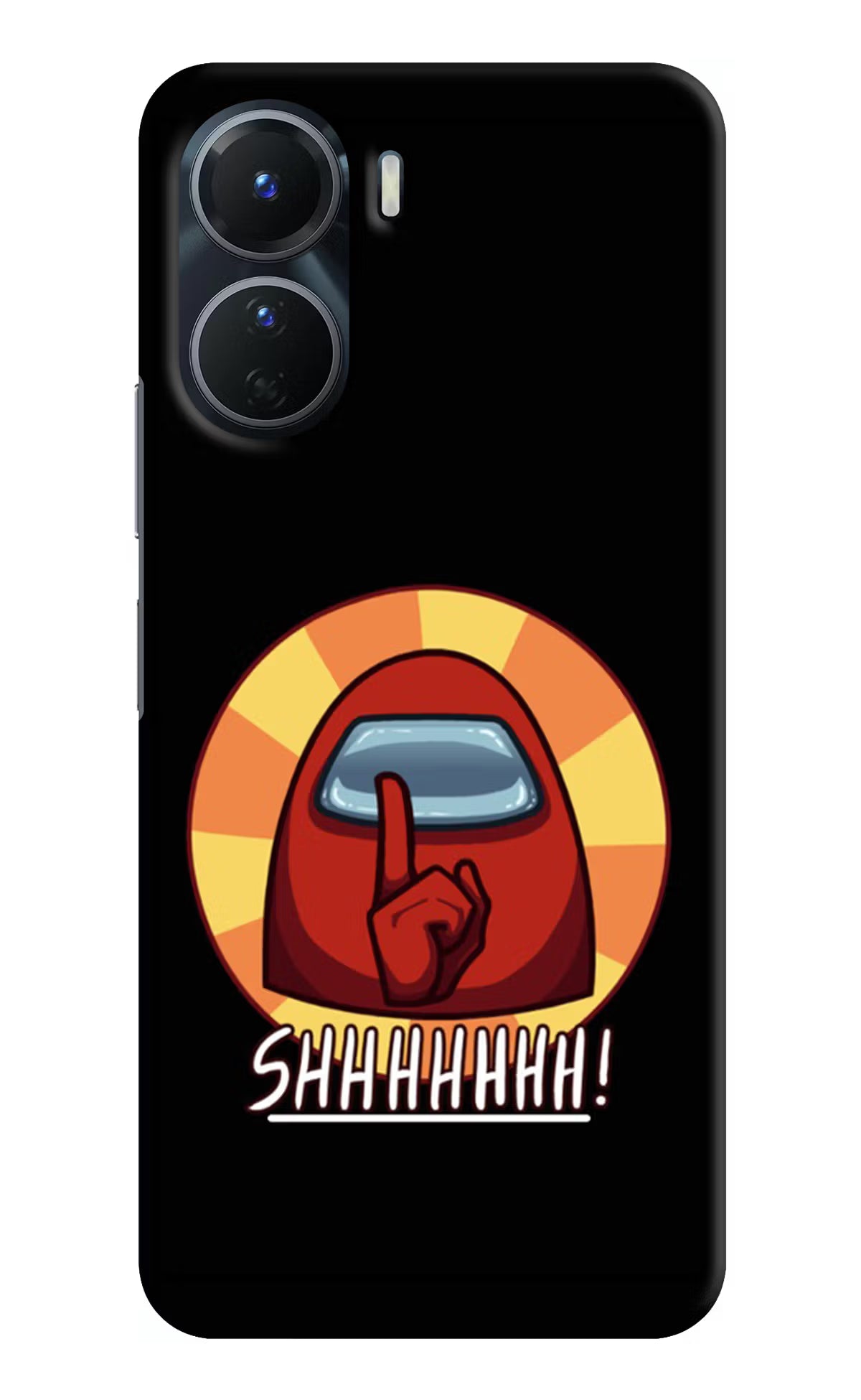 Among Us Shhh! Vivo Y16 Hard Case Back Cover by Casekaro