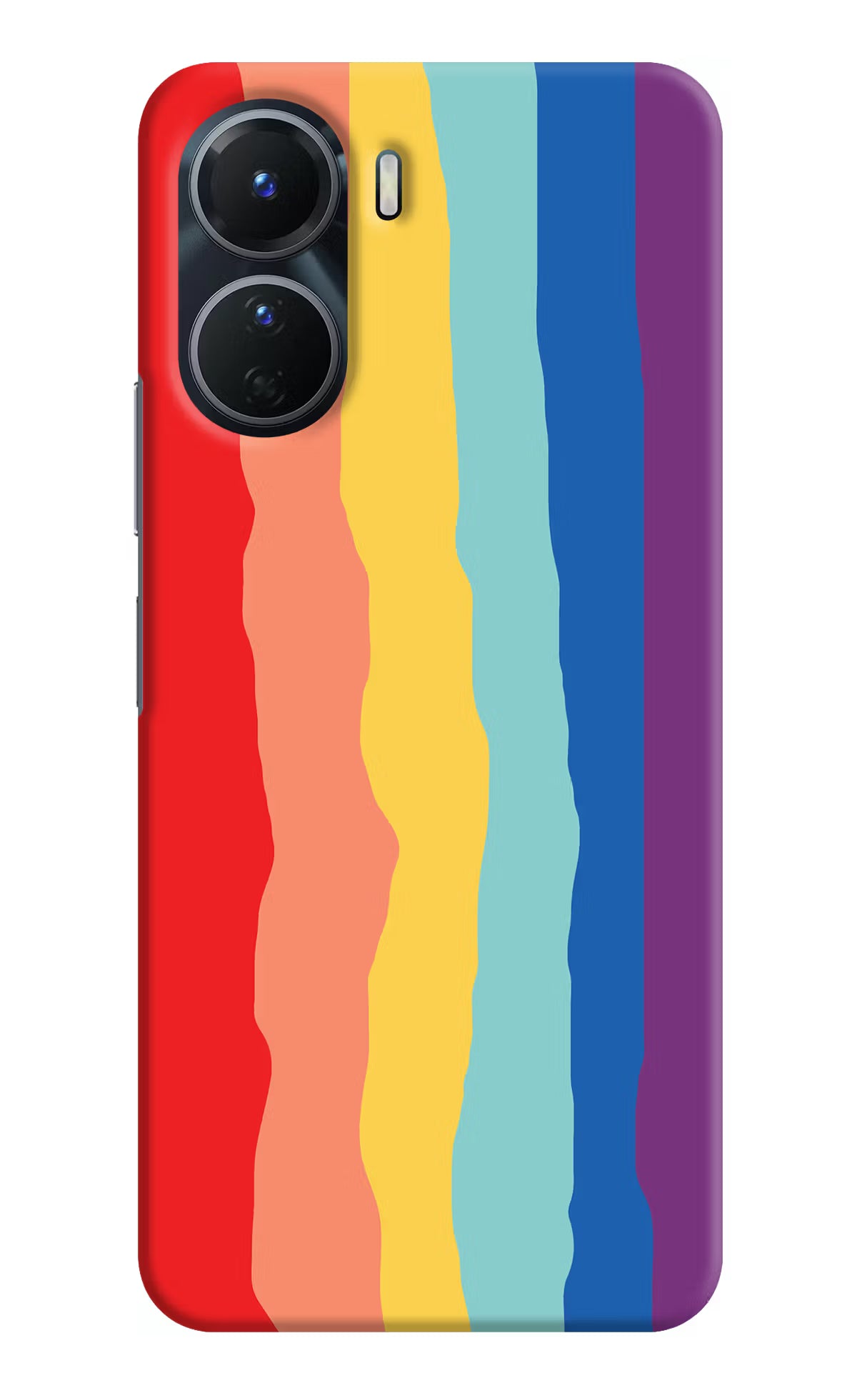 Rainbow Vivo Y16 Hard Case Back Cover by Casekaro