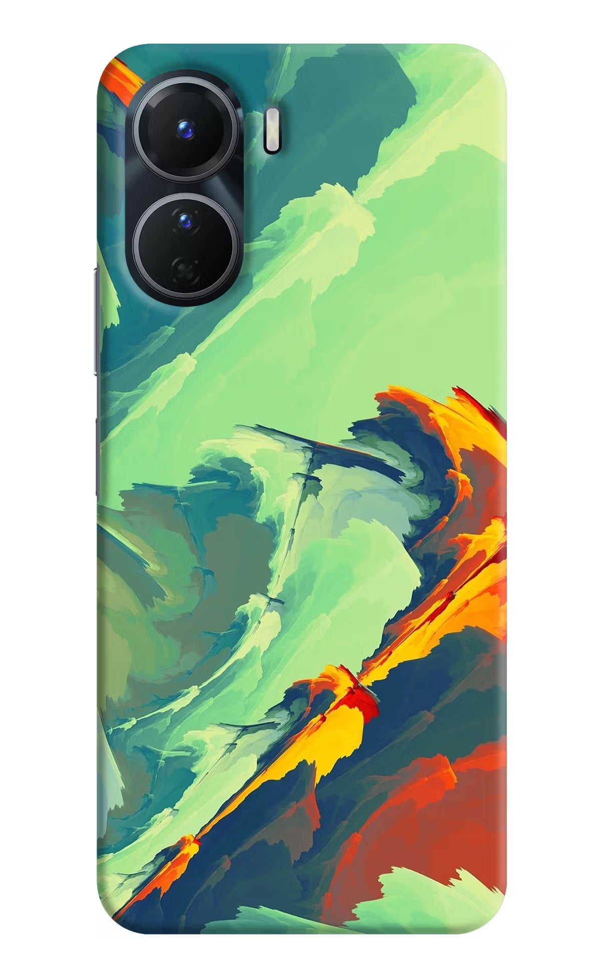 Paint Art Vivo Y16 Hard Case Back Cover by Casekaro