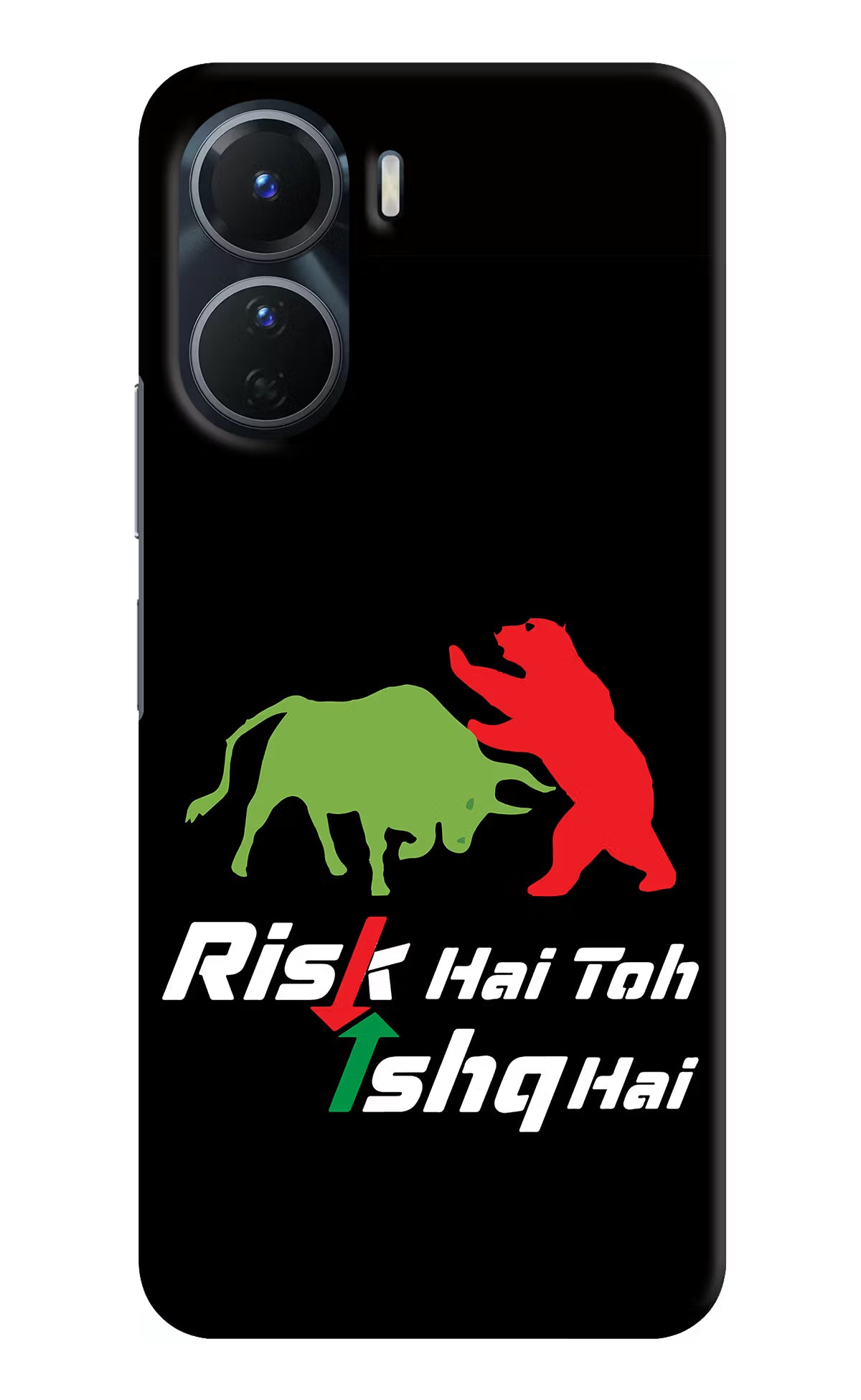 Risk Hai Toh Ishq Hai Vivo Y16 Hard Case Back Cover by Casekaro