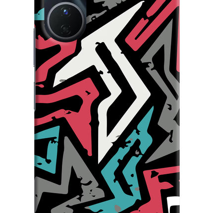 Geometric Graffiti Vivo Y16 Hard Case Back Cover by Casekaro