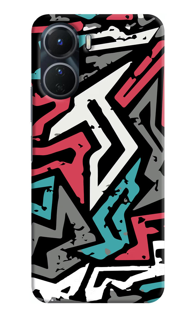 Geometric Graffiti Vivo Y16 Hard Case Back Cover by Casekaro