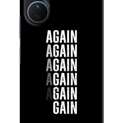 Again Again Gain Vivo Y16 Hard Case Back Cover by Casekaro