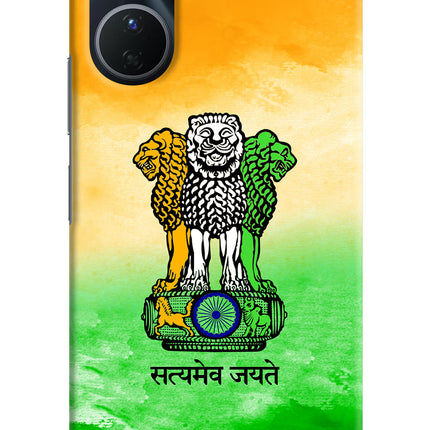 Satyamev Jayate Flag Vivo Y16 Hard Case Back Cover by Casekaro