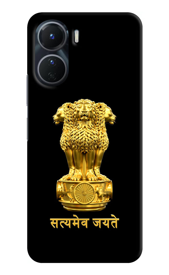 Satyamev Jayate Golden Vivo Y16 Hard Case Back Cover by Casekaro