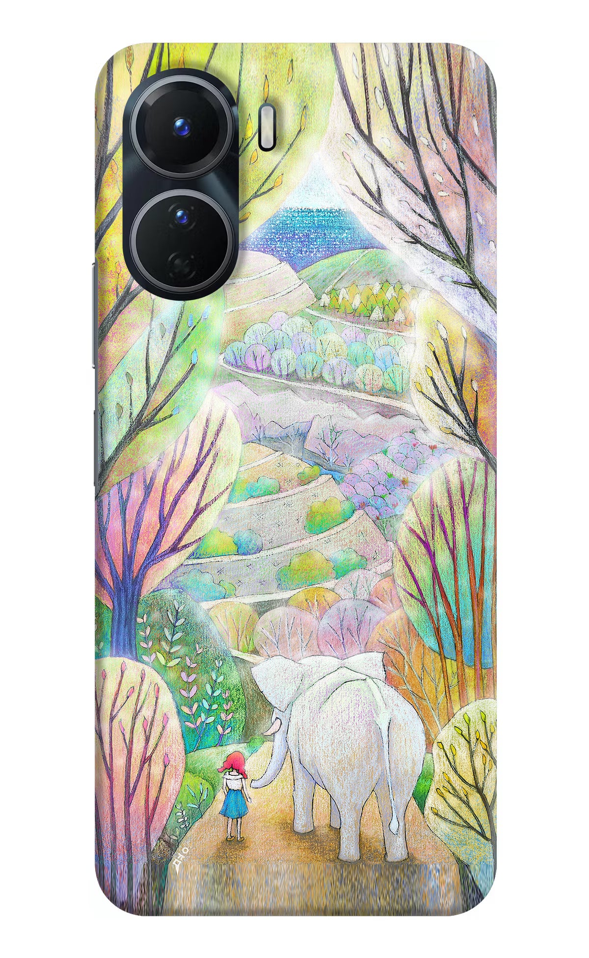 Nature Painting Vivo Y16 Hard Case Back Cover by Casekaro