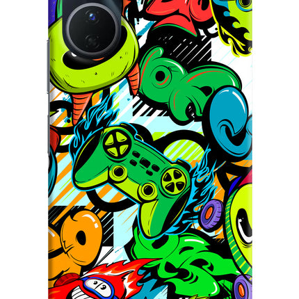 Game Doodle Vivo Y16 Hard Case Back Cover by Casekaro