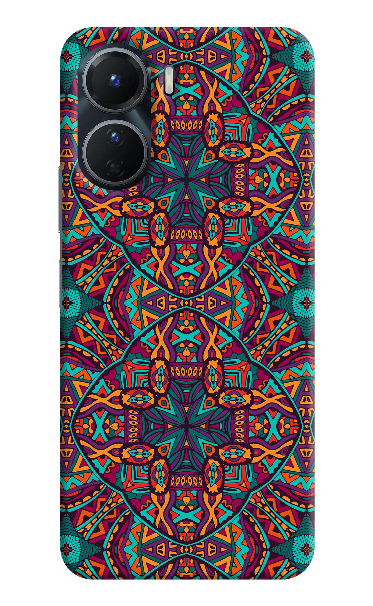 Colour Mandala Vivo Y16 Hard Case Back Cover by Casekaro