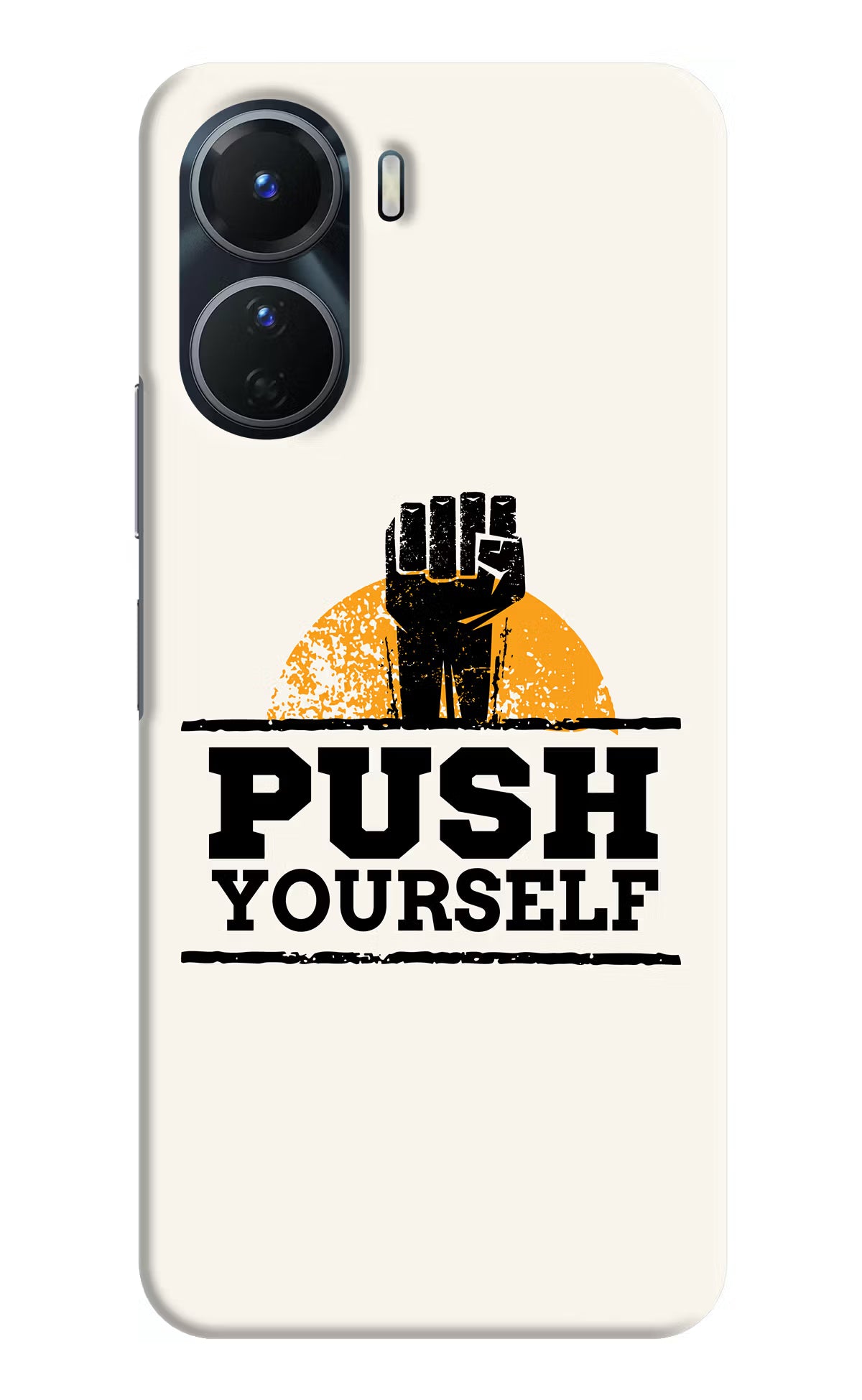 Push Yourself Vivo Y16 Hard Case Back Cover by Casekaro