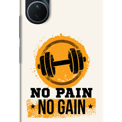 No Pain No Gain Vivo Y16 Hard Case Back Cover by Casekaro