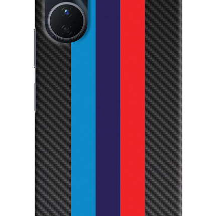 BMW Stripes Pattern Vivo Y16 Hard Case Back Cover by Casekaro