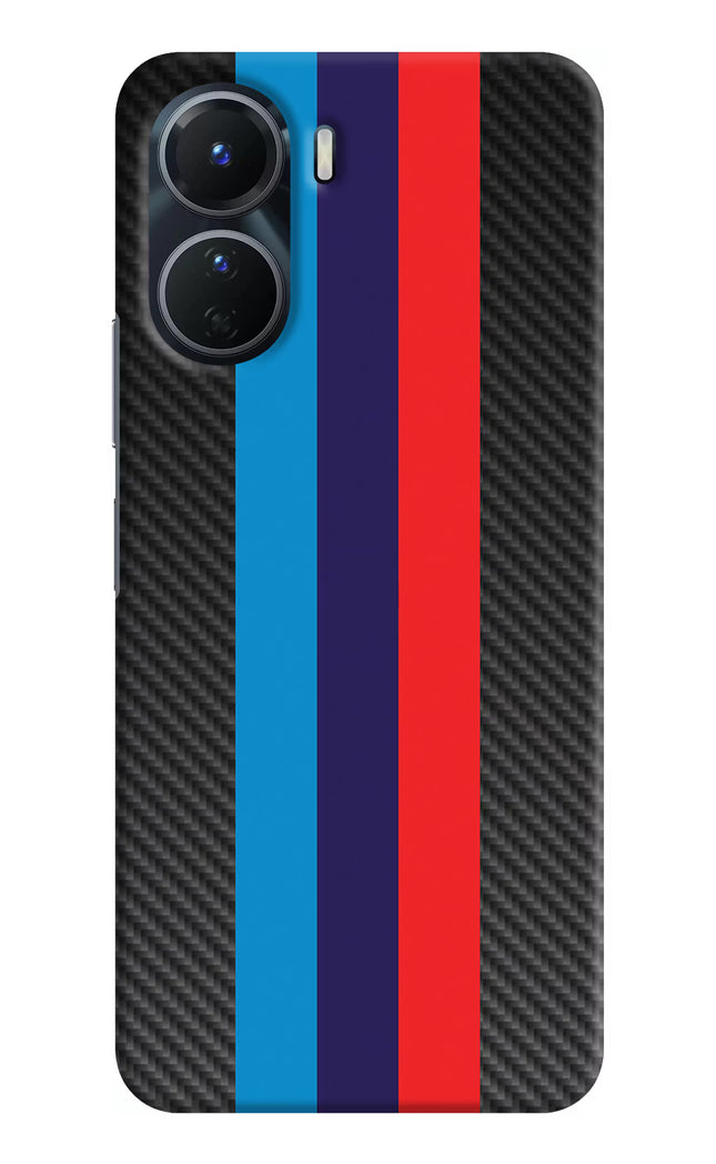 BMW Stripes Pattern Vivo Y16 Hard Case Back Cover by Casekaro