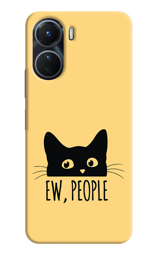 Ew People Catitude Vivo Y16 Hard Case Back Cover by Casekaro