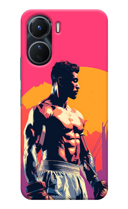 Sunset Warrior (AI Generated) Vivo Y16 Back Cover