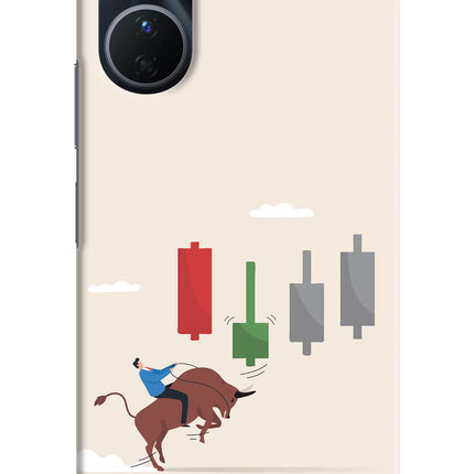 Bull Trading Momentum Vivo Y16 Hard Case Back Cover by Casekaro