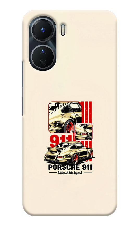 Classic Porsche 911 Vivo Y16 Back Cover