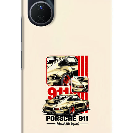 Classic Porsche 911 Vivo Y16 Hard Case Back Cover by Casekaro